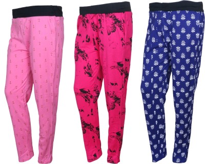 IndiWeaves Printed Women Blue, Pink Track Pants