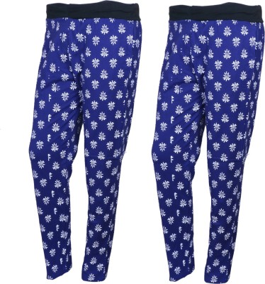 IndiWeaves Printed Women Blue Track Pants