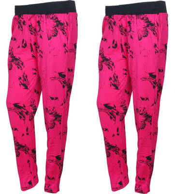 IndiWeaves Printed Women Pink Track Pants