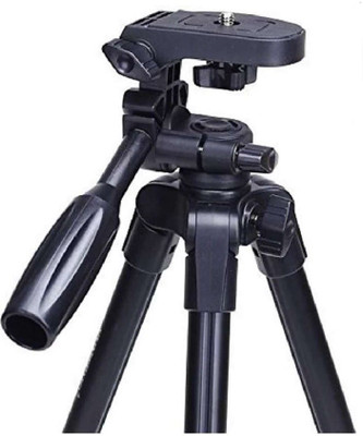 

creto Latest best VCT- 5208 heavy duty tripod with remote Tripod(Black, Supports Up to 2000 g)