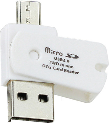 

BB4 MICRO SD/SDHC USB 2.0 TWO IN ONE OTG CARD READER ANDROID USB Adapter(White)