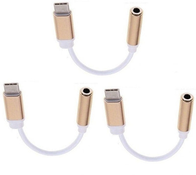 

BB4 PACK OF 3 Type-C Male to 3.5mm Female Jack Earphone AUDIO CONVERTER CABLE Headphone Adapter USB Adapter(Multicolor)