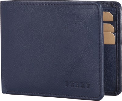 

Perry Men Blue Genuine Leather Wallet(6 Card Slots)