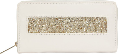 

Bagclan Women Evening/Party White Artificial Leather Wallet(4 Card Slots)
