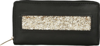 

Bagclan Women Casual Black Artificial Leather Wallet(4 Card Slots)