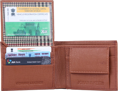 

pocket bazar Men Tan Artificial Leather Wallet(5 Card Slots)