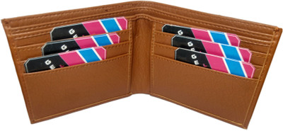

A R Boys Tan Artificial Leather Wallet(6 Card Slots)