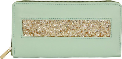 

Bagclan Women Casual Green Artificial Leather Wallet(4 Card Slots)