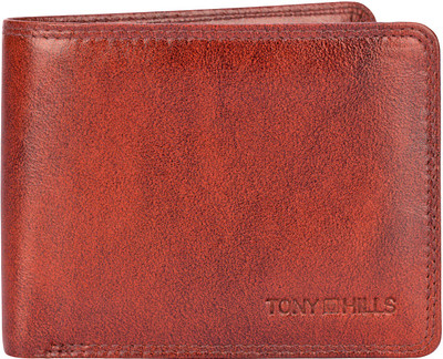 

Tony Hills Men Brown Genuine Leather Wallet(7 Card Slots)