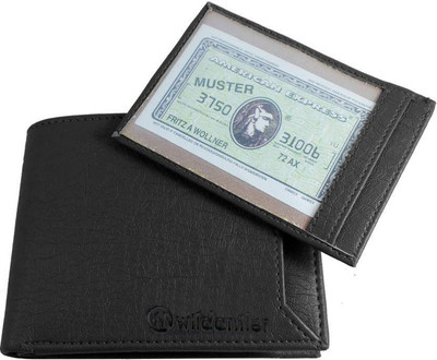 

Wildantler Boys Black Artificial Leather Wallet(7 Card Slots)