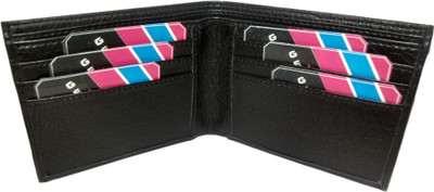 

A R Boys Black Artificial Leather Wallet(6 Card Slots)