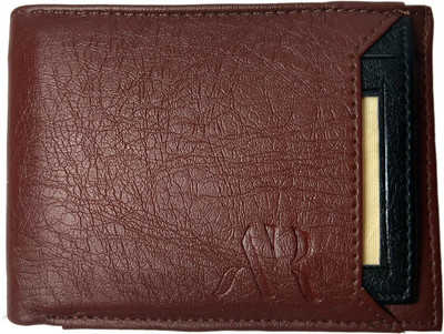 

A R Boys Brown Artificial Leather Wallet(5 Card Slots)