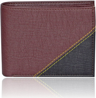 

Forester Men Brown Artificial Leather Wallet(5 Card Slots), Brown-black1