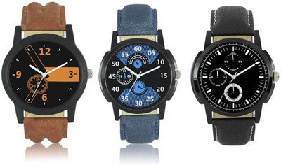 

FASHION POOL CHRONO DESIGNER LEATHER BELT FESTIVE SPECIAL TRIPLE COMBO WATCH FAST SELLING ANALOGUE - MENS WATCH Watch - For Boys