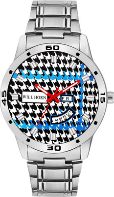 

WILL HORN WH-8110 Awesome Multicolor Day & Date Series Watch - For Men
