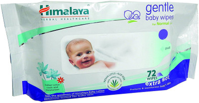 

Himalaya Herbals Gentle Baby Wipes 72 Pieces with Free 12 Pieces Wipes