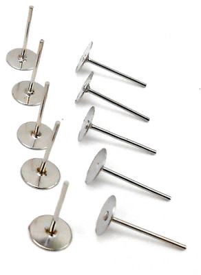 

JAZ Jaz's Earring Stud Steel Colour Finish 50 pcs each-Jewellery Finding-Jewellery Making