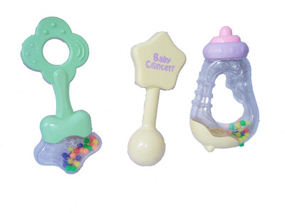 

Wonder Star Non Toxic Rattle Set (3 Pieces) Rattle(Multicolor)
