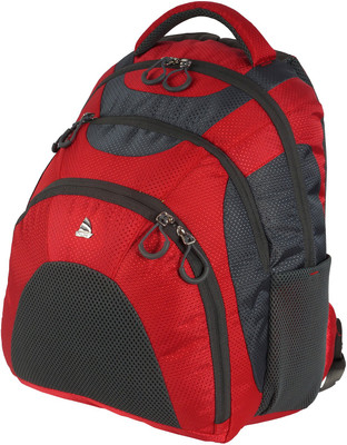 

Clubb Campxotic Campus Backpack 3 Chamber 24 L Laptop Backpack(Red, Grey), Grey;red
