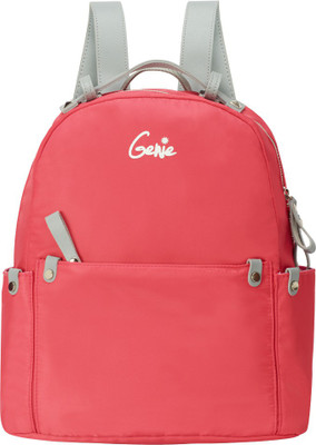 

Genie Crush 14 L Backpack(Pink, Grey), Peach