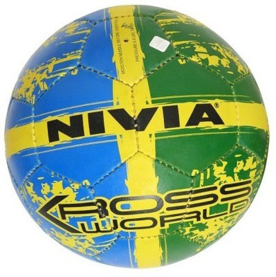 

Nivia Kross World ( Green & Blue) Football - Size: (Pack of 1, Blue, Green