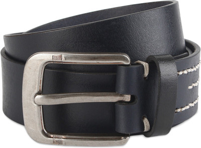 

Provogue Men Black Genuine Leather Belt, Navy