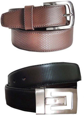

Sulit Men Black, Brown Genuine Leather Belt