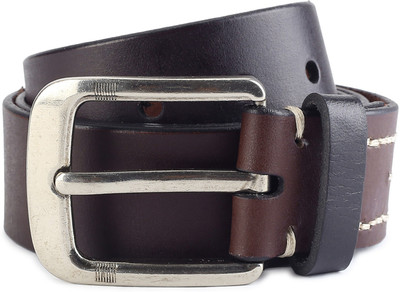 

Provogue Men Brown Genuine Leather Belt, Maroon
