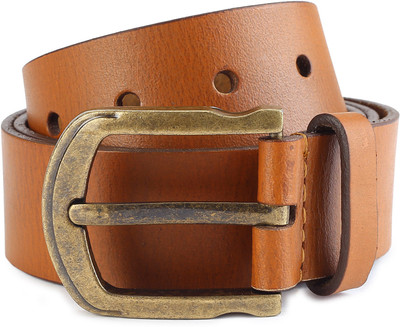 

Provogue Men Tan Genuine Leather Belt