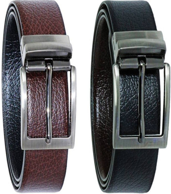 

ZURICH Men Brown Genuine Leather Belt, Brown/black