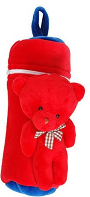

GURU KRIPA Baby Products Baby Products Soft & Cute Smiley Fancy Velvet Fabric Baby Milk Feeding & Nursing Bottle Cover Teddy shape Feeder Easy Zip Closure Pack Of 1 Pcs . (125ml, Red)(Red