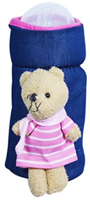 

GURU KRIPA Baby Products ™ Presents Philips Avent 260Ml To 330ML Bottle Plush Stretchable Baby Feeding Bottle Cover with Handle (Pink)(Blue