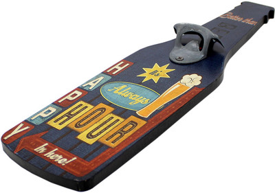 

Tootpado HNKc118 Wall Mounted Wooden Beer Bottle Opener Beer Happy Hour - (HNKc118) Bottle Opener