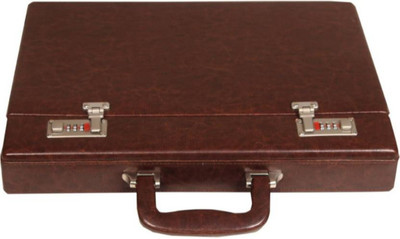 

C Comfort Faux leather briefcase Brown Small Briefcase - For Men & Women(Brown)