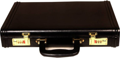 

C Comfort Faux leather briefcase Black Small Briefcase - For Men & Women(Black)