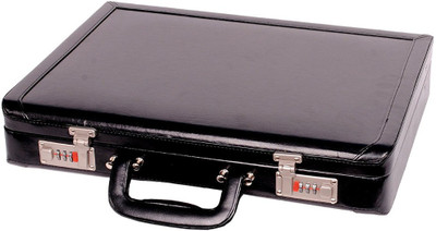 

C Comfort Faux leather briefcase Black Small Briefcase - For Men & Women(Black)