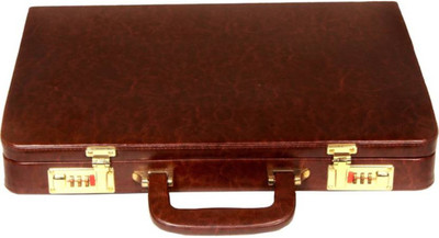 

C Comfort Faux leather briefcase Brown Small Briefcase - For Men & Women(Brown)