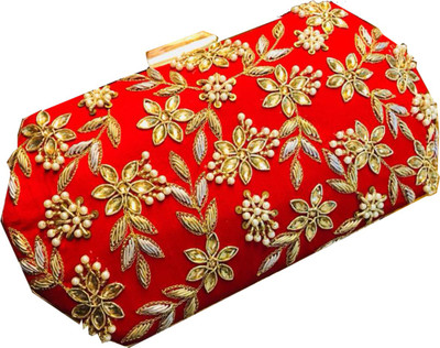 

Craftbazaar Party Maroon Clutch