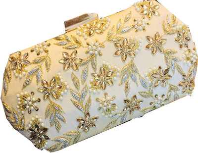 

Craftbazaar Party Khaki Clutch