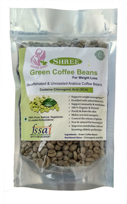 

Shree Organic Green Coffee beans for Weight Loss (Decaffeinated & Unroasted Coffee Beans) Instant Coffee(250 g, Green Coffee Flavoured)