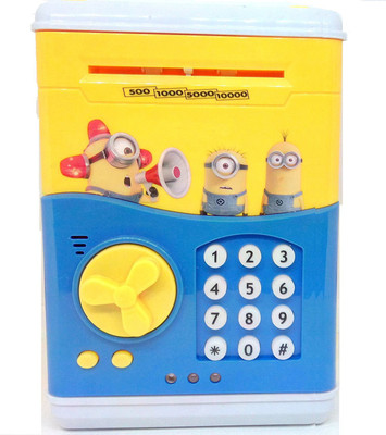

HALO NATION Minion Anti Theft Money Safe ATM Smart Electronic LocPiggy Bank for Coin/Note Safe Coin Bank Coin Bank(Yellow)
