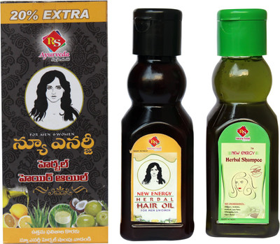

RS Herbal Hair Oil & Shampoo(Set of 2)