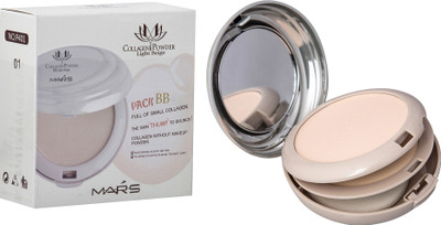 

Mars Collagen 2in1 Skin Whitening compact powder Compact(Beige, 20 g)