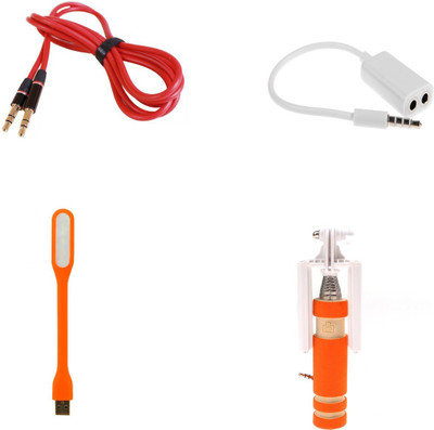 

MINIFOX Usb Light, Selfie, Aux, Splitter Combo Set