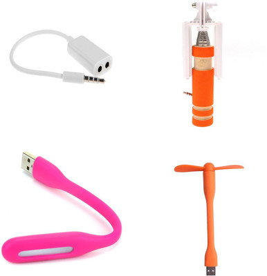

MINIFOX Usb Light, Selfie, Usb Fan, Splitter Combo Set