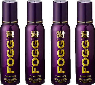 

Fogg PARADISE DEODORANT 120 ML Deodorant Spray - For Women(120 ml, Pack of 4)