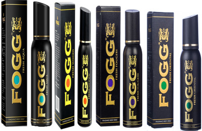 

Fogg FRESH FOUGERE FRAGRANCE BODY SPRAY 120 ML+FRESH WOODY FRAGRANCE BODY SPRAY 120 ML+FRESH ORIENTAL FRAGRANCE BODY SPRAY 120 ML+FRESH AQUA FRAGRANCE BODY SPRAY 120 ML Body Spray - For Men & Women(120 ml, Pack of 4)