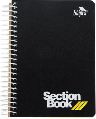 

Shipra A6 Note Book(4 Subject Section Book, Multicolor, Pack of 2)