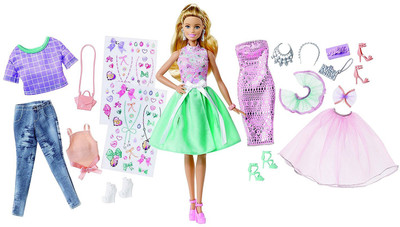 

Barbie Fashion Activity Giftset with Clothes(Multicolor)