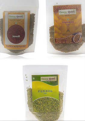 

ozone globle Brown Flax Seeds(400 g, Pack of 3)